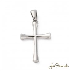 Prívesok krížik 27x18x4mm CHIRURGICKÁ OCEĽ, 1ks (ch1636)